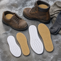 Winter Lambswool Insoles for Men and Women, Thickened Plush, Sweat-Absorbing, Wormwood, Shock-Absorbing
