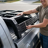 Truck Cargo Rack Structure Slotted Side Panels Pickup Bed Cargo Rack Open Frame Raised Structure
