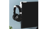Headphone Stand Rotatable Design Display Clamp Headphone Hanger Curved Support Screen Side Headset Mount for Enthusiasts