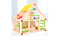 Wooden Dollhouse Decorative Trim Two-Story Dollhouse Balcony Children's Toy