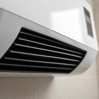 1800W Electric Heater Fan Rectangular Housing Wall Mounted Heater Front Grille Home Heating for Bathroom, Bedroom
