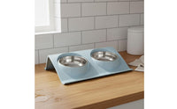 Tilted Cat Bowl Detachable Bowls Double Pet Bowl Easy to Clean Tilted Pet Feeder for Kittens, Small Dogs