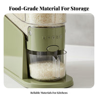 Moisture-Proof Seal Slim Rice Container Space-Saving Design Slim Rice Storage Container Single-Press Dispensing for Small Kitchens