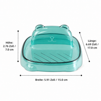 Lid holder, kitchen utensil holder & lid organizer, rectangular, PET, 17x15x7cm, for lids and spoons, splash-proof