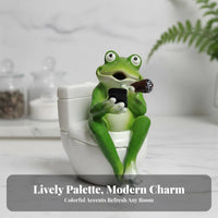 Toilet Figurine Scented Cone Stand Holder Humorous Decor Resin Novelty Scented Cone Stand Burner Unique Design Funny Character Statue for Adults