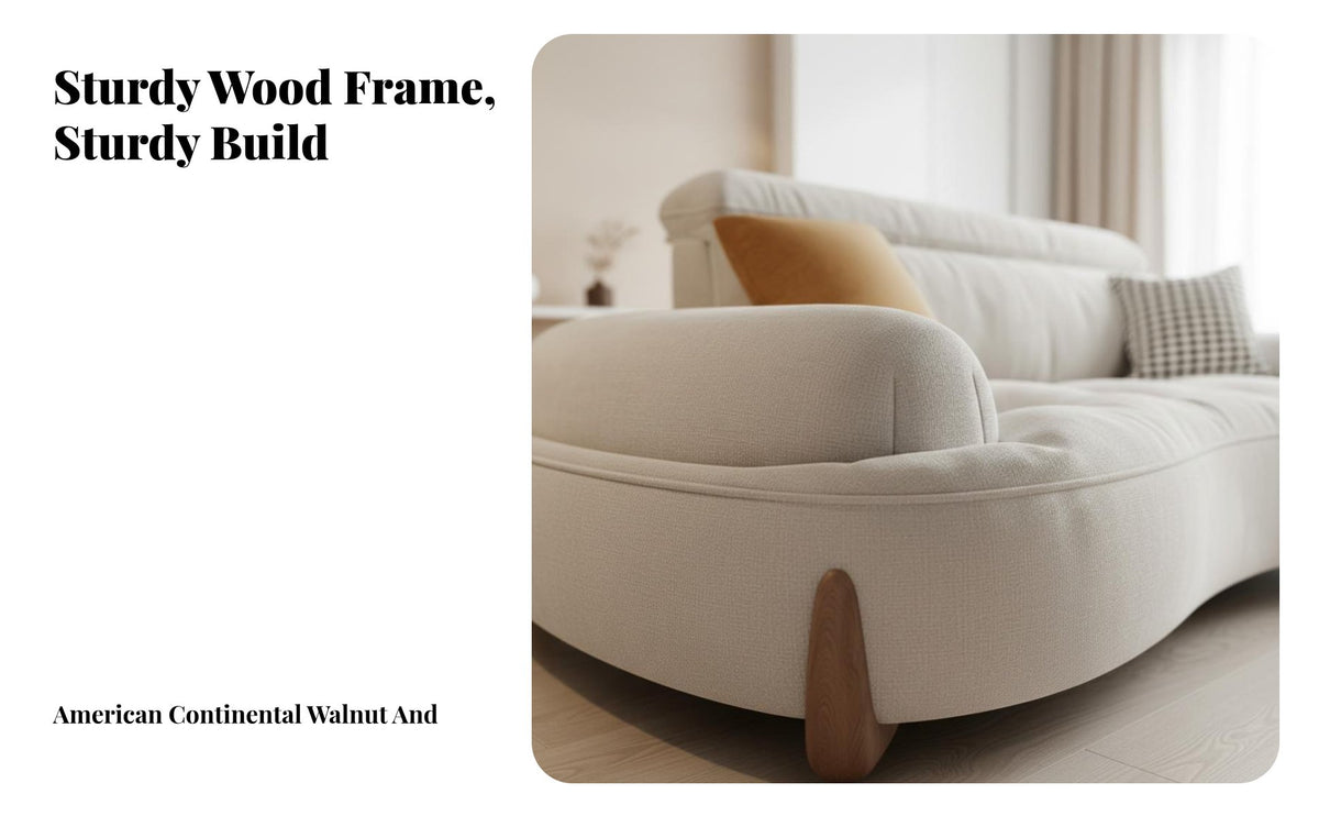 Curved puff Sofa pet-withstandant material Living Room Furniture Adjustable rear supportrest Sectional Couch for Apartment Dwellers, Families, Lounge Area, Bedroom