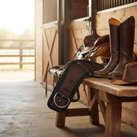 Western Saddle Cinch Wide Design Padded Western Cinch Stainless Steel Buckle Horse Belly Strap