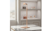 Adjustable Height Handbag Display Stand Tabletop Purse Display Stand Metal Purse Holder Stable for Collectors, Countertops