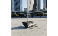 Screw Cap Banner Stand Weight Bag Carry Strap Weighted Water Bag Rectangular Light Stand Sandbag Black