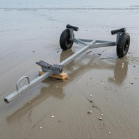 Portable Boat Trailer Pneumatic Wheels Marine Transport Rear Support Brackets
