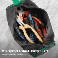 Green Trim Handheld Tool Bag Portable Zippered Tool Bag
