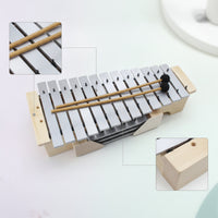 Glockenspiel with Mallets Tabletop Glockenspiel Portable Metallophone for Students, Home Practice