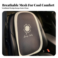 Universal Auto Seat Pad Year-Round Car Seat Cover Set Hexagonal Mesh Cooling Car Pad Comfortable and Soft for Pickup Ers, Pickup