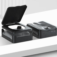 No Installation Portable Folding Toilet Leakproof Car Toilet Compact Camping Commode Lightweight for Road Congestion, Outdoor
