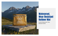Outdoor Dining Mat, Water-Resistant Oxford Cloth Ground Sheet, Durable & Moisture-Proof, Camping, Lightweight
