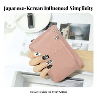Small Zipper Wallet Compact Design Soft Change Pouch Size Mini Card Holder Wallet for Students, Journeyers, Daily Use, Pockets, Shopping