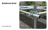 Steel Pipe Trellis Kit Detachable Grape Vine Pergola Easy to Install Climbing Plant Frame for Courtyard, Patio