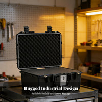 Shock-Resistant Waterproof Hard Case Dustproof Instrument Protection Box Heavy-Duty for Professionals, Technicians, Transportation, Boating