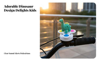 Kids Cycle Alert Piercing and Clear Sound Dinosaur Bike Alert Kids Bike Alert Decorative Easy to Install for Boys, Scooters