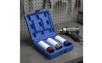 3 Pieces 1/2 Inch Drive Lug Nut Sockets CR-MO Steel Shielded Lug Nut Set Heavy Duty Color Coded Wheel Set for Mechanics, Tire Changing