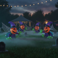 Spooky Pumpkin Ghost Inflatable Scary Halloween Inflatable Ghost Bright Inflatable Window Decoration Lightweight for Party, Storefront
