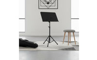 Folding Music Stand Foldable Design Adjustable Height Music Stand Large Panel Musical Instrument Accessory for Instrumentalists, Home Practice