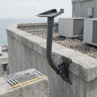 Curved Mounting Bracket Metal Adjustable Wall Mount Kit Powder Coated Outdoor Hardware for Boat