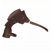 Adjustable Leather Pauldron with Buckles