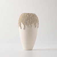 Ceramic Art vase Organic Ceramic Sculpture Sculptural Decor for Living Room, Entryway, Shelves
