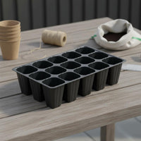 15 Pieces Starter Tray Reusable Plant Sprouting Tray Drainage Holes Gardening Supply for Greenhouse