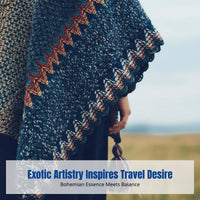 Ethnic Style Cape, Travel Shawl, Bohemian Poncho for Women, Outdoor Scarf, Lhasa, Lijiang, Grassland Wrap