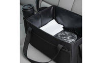 Kids Toy Vehicle Tote Multi-Functional Backseat Storage Bin Featuring Beverage Holders Foldable for Parents
