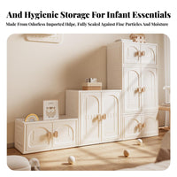 Large Capacity Multi-Compartment Organizer Multiple Compartments sectional kids' Drawer System sturdy Construction Storage Cabinet adaptable Use for Toddlers, Parents, educators, Nursery, Playroom, Classroom, Preschool