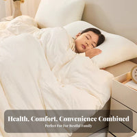 Soybean Fiber Quilt Moisture-Wicking Soybean Protein Filled Comforter for Adults