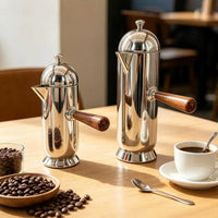 Stainless Steel French Press Coffee Maker with Creative Design
