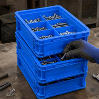 Plastic Parts Organizer Box with Dividers for Hardware Tools and Screws