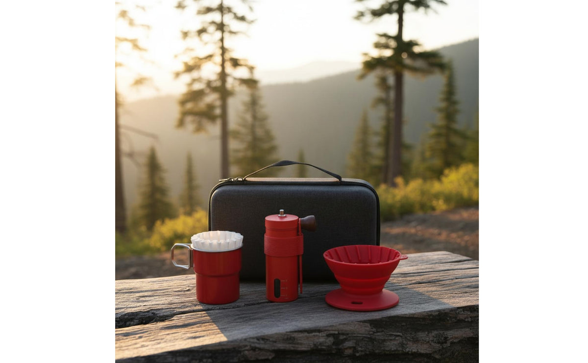 Portable Pour over Coffee Maker Kit | Travel-Friendly, folding, Pour over Coffee Maker Set, for Camping