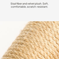 Multi-Functional Cat Tree with Sisal Rope, Space-Saving