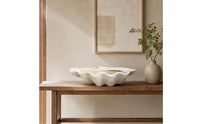 Clam Shell Bowl Coastal Shell Bowl Decor Sea-Inspired Scalloped for Home Decorators, Coffee Table, Entryway Console