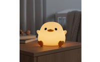 USB Rechargeable Silicone Duck Lamp Timed Shutdown Duck Night Light Eye-Friendly Silicone Lamp Dimmable for Children, Nursery