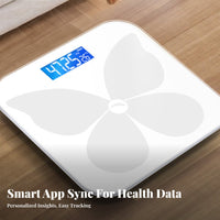Progress Tracking Charts Smart physique Composition Analyzer Multi-User accounts Smart physique Composition Scale Large Digital Display Weighing Machine Slim Design for Adults, Bathroom, Bedroom