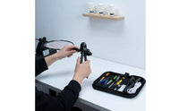 Badminton Racket Grommet Tool Kit Portable Grommet Flaring Machine Kit Easy to Install Racket Eyelet Replacement Tool Set for Sports Club