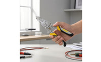 Folding Wire Stripper Pliers Multifunctional Wire Stripping Pliers Tool Insulated Ergonomic for Electricians