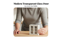 Realistic Design 1:12 Scale Hanging Cabinet Openable Doors 1:12 Scale Wall Cabinet Modern Design Miniature Kitchen Cupboard DIY Project for Room Decoration