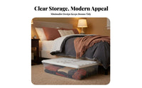 Wheeled Clothes container Slim Design Underbed Container Space-Saving for Under Bed