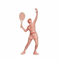 Scene Display Hand Painted Tennis Couple Tennis Mini Figures Tabletop Figure Set for Model Collectors, Hobbyists