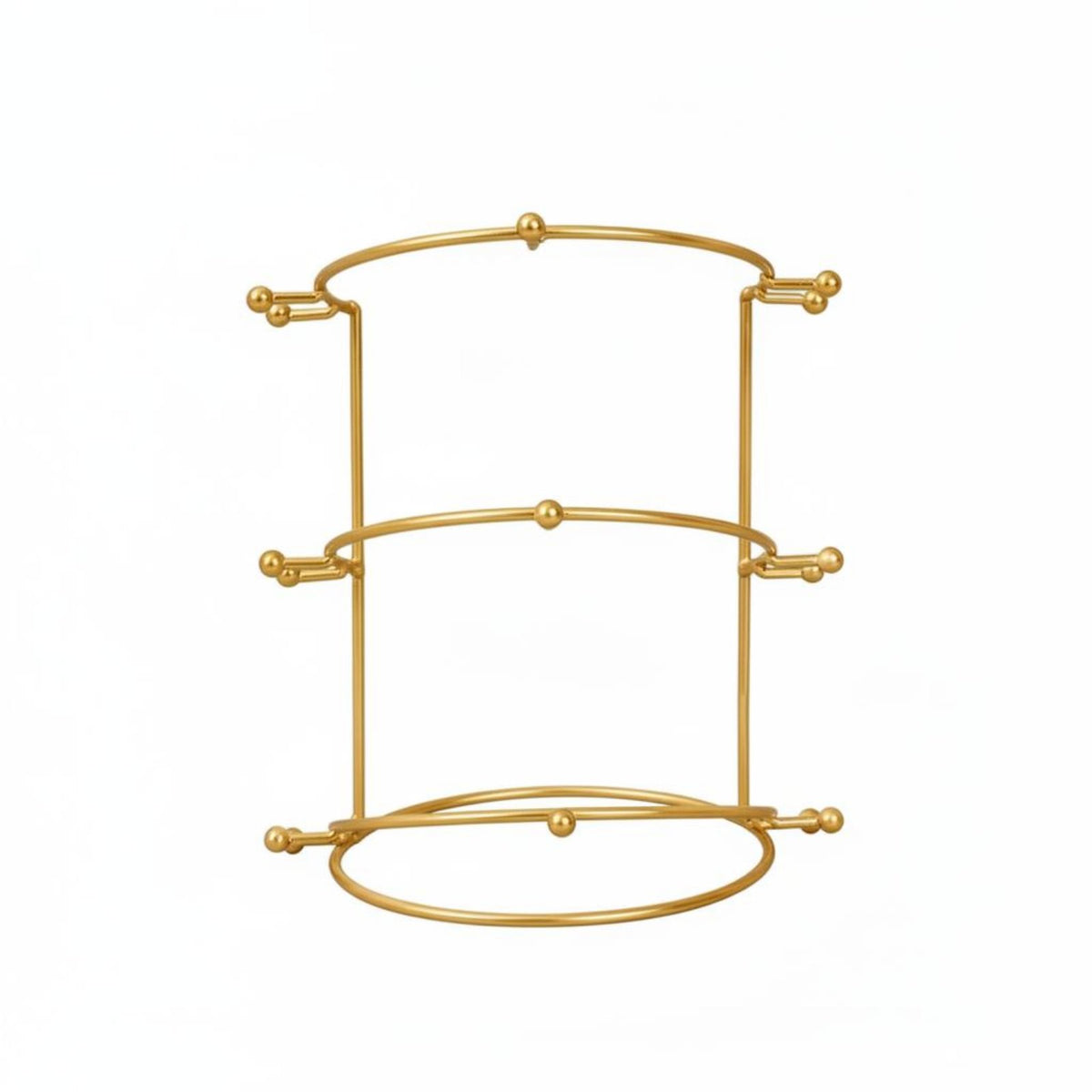 Metal Tiara Showcase Stand Elegant Design Tiara Display Stand Space-Saving Bridal Headdress Rack for Livestreaming