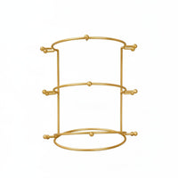Metal Tiara Showcase Stand Elegant Design Tiara Display Stand Space-Saving Bridal Headdress Rack for Livestreaming