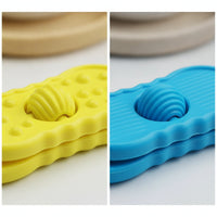 4 Pieces Tactile Silicone Fidget Toy Handheld Sensory Fidget Toy Pocket-Sized Quiet Fidgets Portable for Classroom