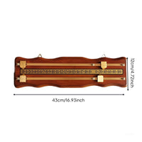 Wooden Snooker Scoreboard Easily Read Manual Billiards Scorekeeper Vintage Style British Billiards Score Board for Man Cave
